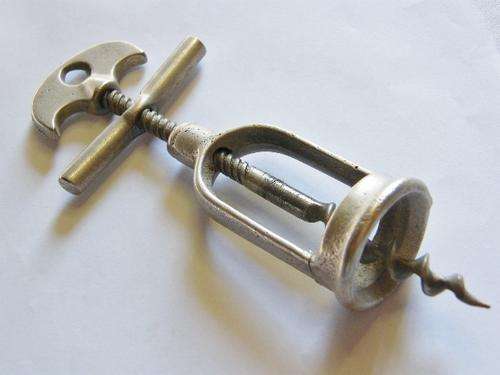 Vintage double action mechanical corkscrew - repaired - as per photo