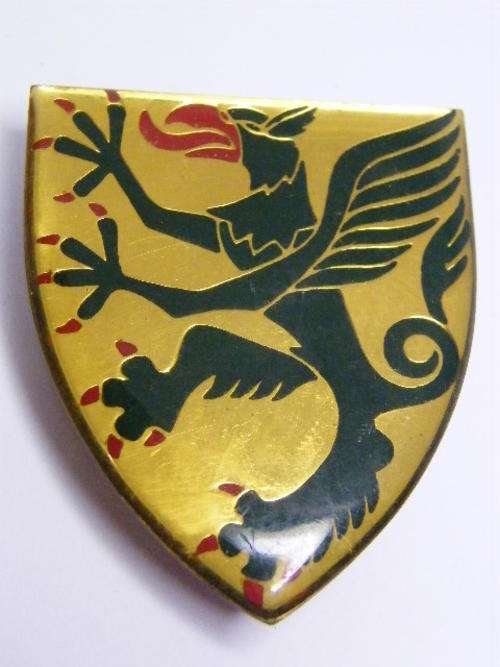 South African regiment Langenhoven metal shoulder flash - as per photo