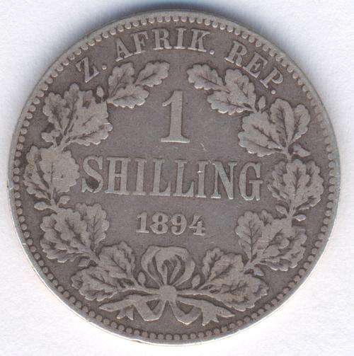1894 ZAR Kruger shilling - fine - as per photo