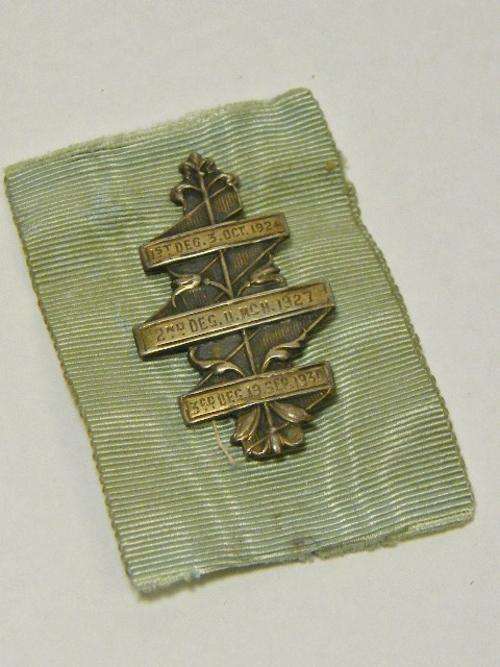 Masonic 3 degrees award bar on ribbon - as per photo