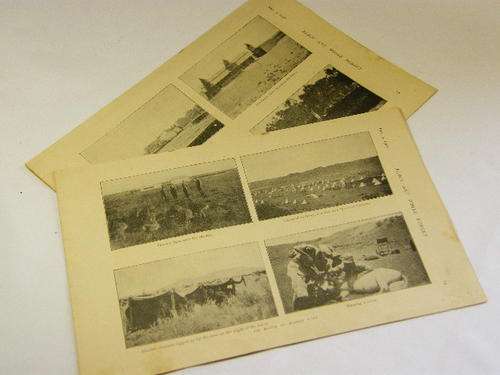 6 Pictures from the battle of Colenso - Boer War 15 Dec 1899 from black & white budget of Feb 3 1900