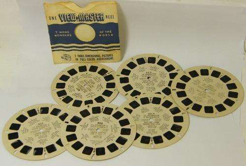 Lot of 6 view master reels with 3 reels of 1953 Coronation of Queen Elizabeth - as per photo