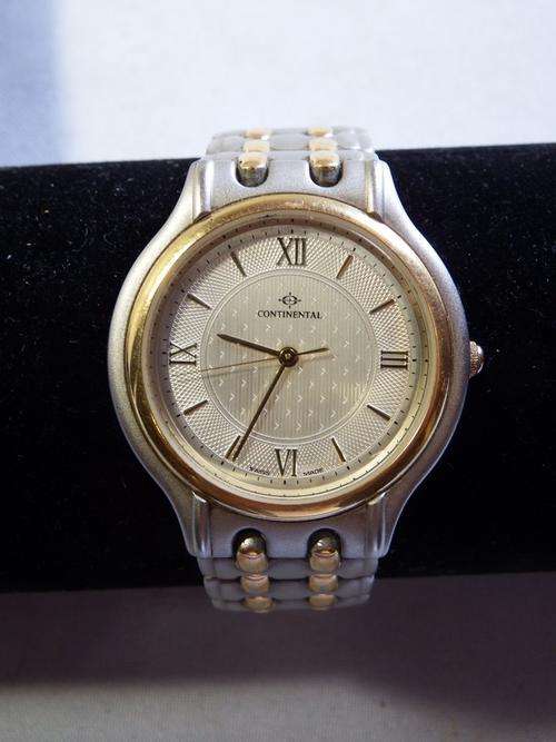 Vintage Continental mens quartz watch - working