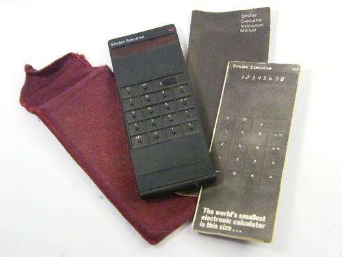 Sinclair Executive vintage electronic calculator - not sure if working - as per photo