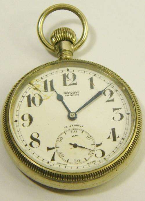Rotary Rabkin vintage pocket watch - not working - as per photo