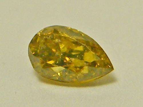 Champagne teardrop diamond - 10 points - as per photo