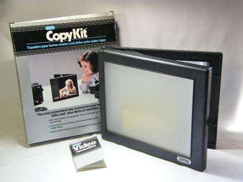 SIMA Copy kit in box - used to transfer home movies & slides onto video tapes - as per photo