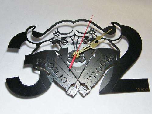 32 Battalion wall clock made from LP vinyl record - only 25 made - number 15 of 25 - as per photo