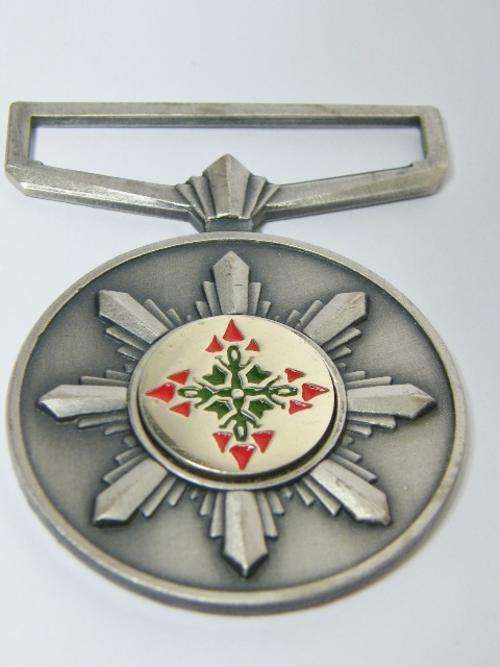 SA Police star for faithful service silver medal - as per photo