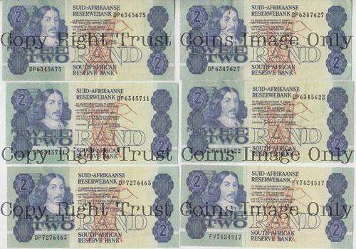 Lot of 90 old GPC de Kock R2 notes - many uncirculated - as per photo