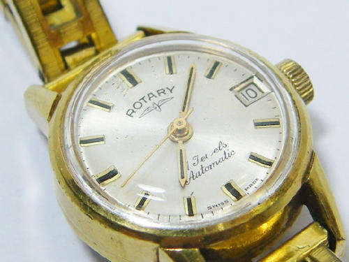 Vintage ladies Rotary automatic wind watch - good working condition - as per photo