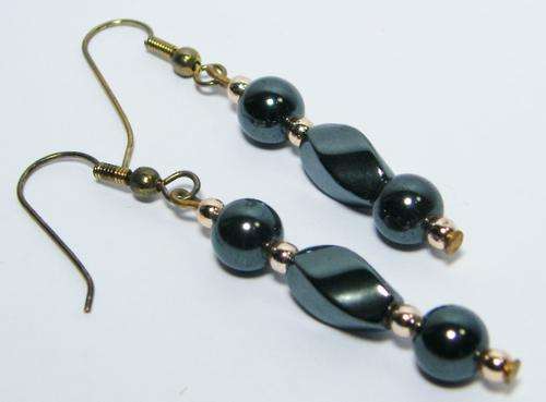 Pair of vintage hematite earrings - @ Crazy R1 start