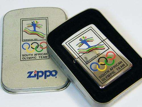 South African Olympic team Zippo - issued 1996 - as per photo