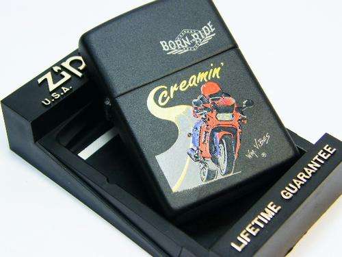 Born to Ride Screamin' original Zippo lighter - as per photo