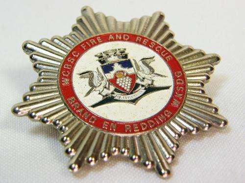 Western Cape Regional Service council Fire and Rescue cap badge - as per photo