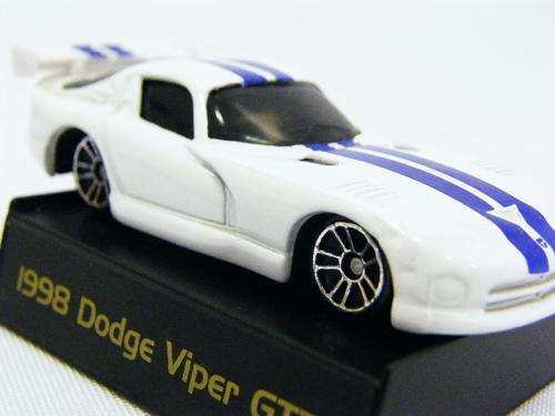 1998 Dodge Viper GT2 model car by Maisto - scale 1/64 with stand - as per photo