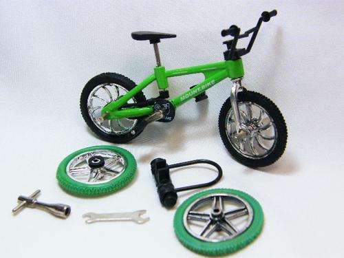 Miniature finger bike BMX model with tools & parts - as per photo