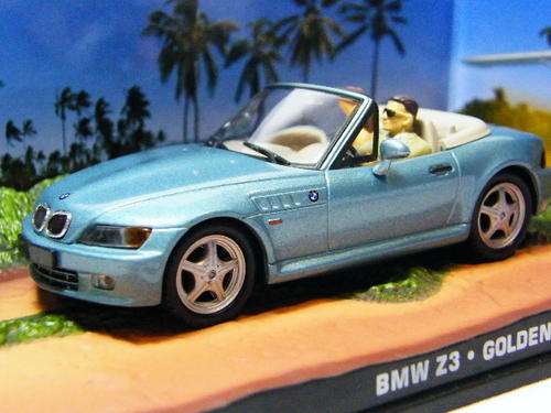 James Bond 007 BMW Z3 model car from the movie ' Goldeneye' as per photo