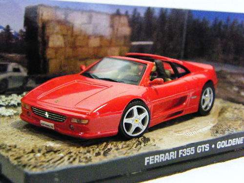 James Bond 007 Ferrari F355 GTS model car from Goldeneye movie - case cracked - as per photo