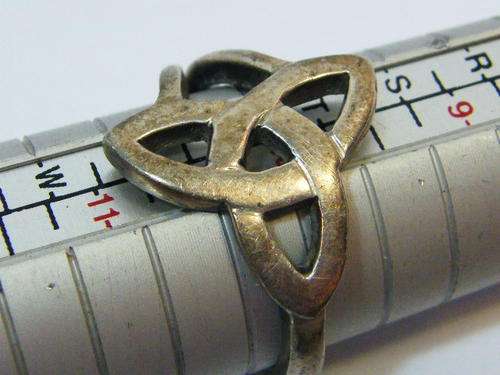 Sterling silver fashion ring - size U - weighs 5.9 grams - as per photo