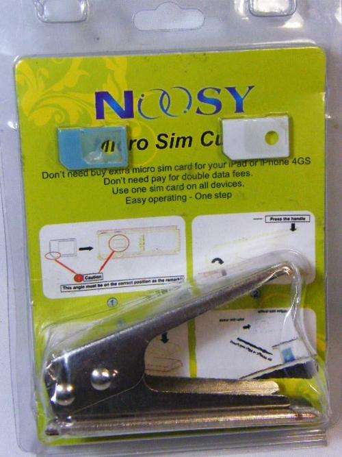 Noosy Micro SIM cutter - convert normal sim to micro sim - as per photo