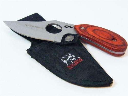 Browning model 087 hunting knife with sheath - Rocky mountain ELK Foundation - as per photo