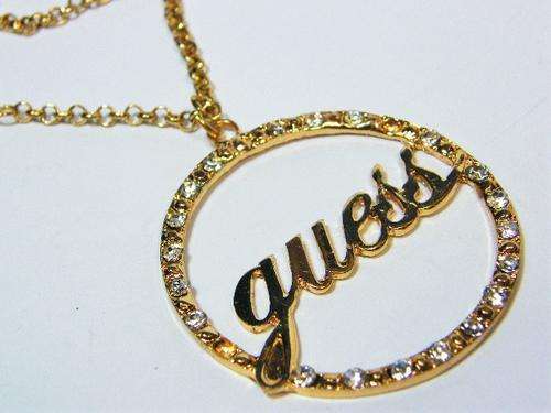 Guess gold colored fashion necklace - 30 cm - as per photo