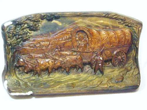 Vintage Voortrekker plaque made of plaster of paris - some damage - as per photo