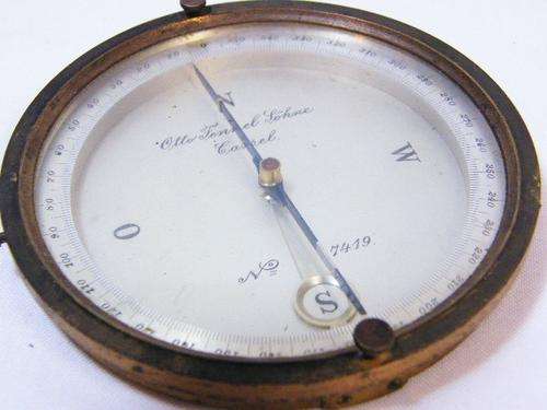Antique Otto Fennel Sohne Cassel compass for clinometer - No. 7419 - as per photo