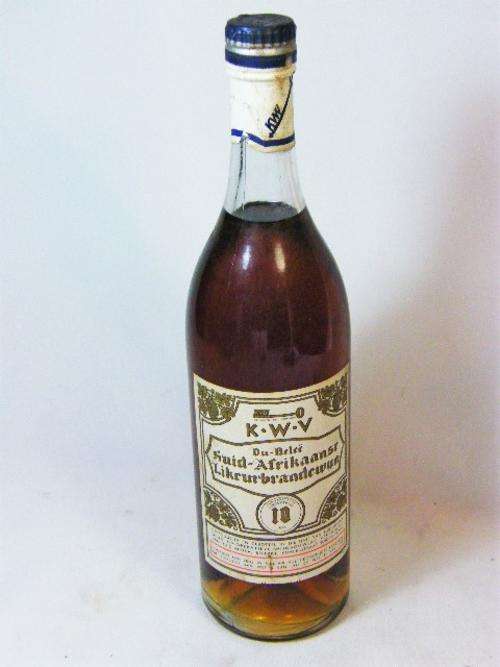 Very old bottle of KWV 10 year brandy - as per photo