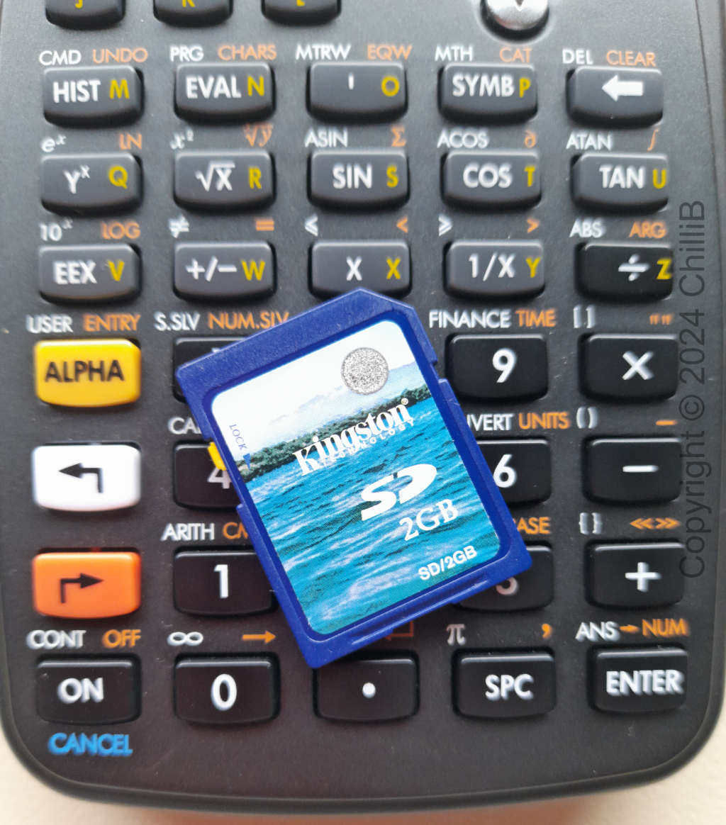 HP 50g Hewlett Packard Graphing Calculator With Black Leather Case and 2G Kingston card