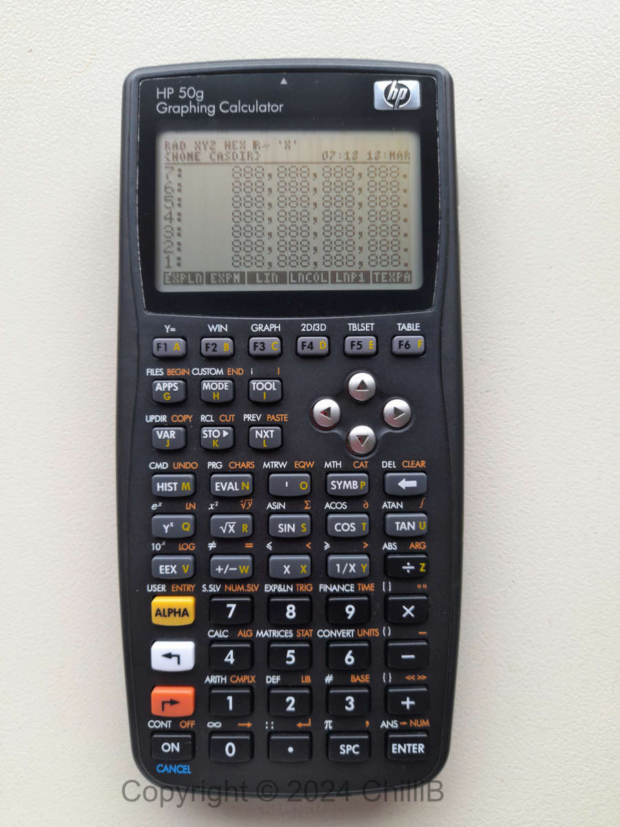 HP 50g Hewlett Packard Graphing Calculator With Black Leather Case and 2G Kingston card