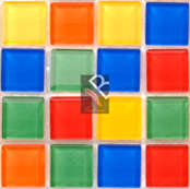 4mm Crystal Glass Mosaic Various colours  - 97x97mm