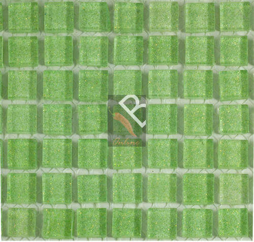 Crystal Glass Mosaic Glitter Lime - 49 tiles