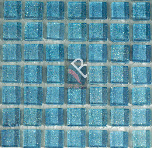 Crystal Glass Mosaic Glitter Bubblegum - 49 tiles