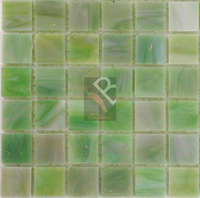 3mm Opal Glass Mosaic Verde Green - 96x96mm