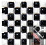 Porcelain Mosaic 12mm: Black & White 49 tiles per sheet