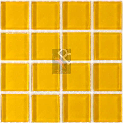Crystal Glass Mosaics 100x100mm Yellow