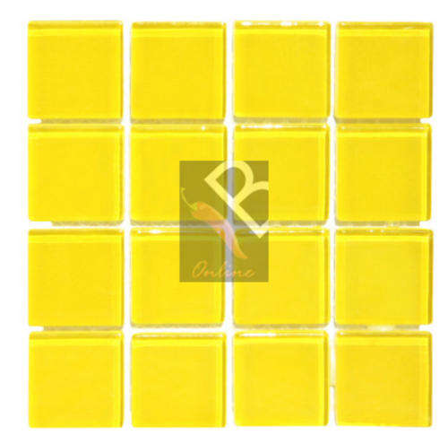 Crystal Glass Mosaic Summer Sun 25x25x4mm