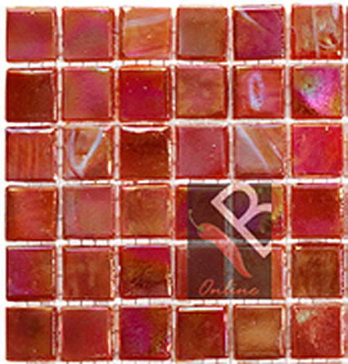 River Mix  Red 15x15x4mm - 36 Tiles