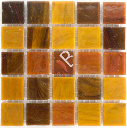 River Mix  Old Oak  20x20x4mm - 25 Tiles