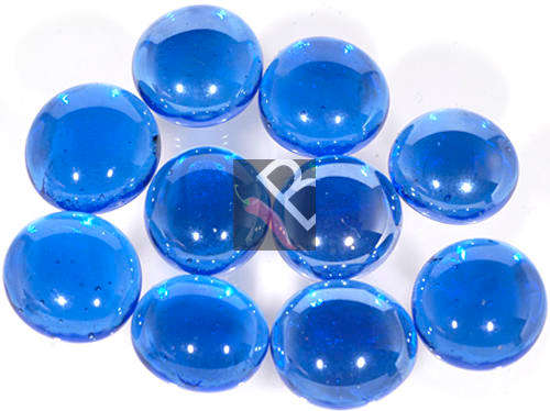 Glass Dew Drops - 10 pieces - Light Blue