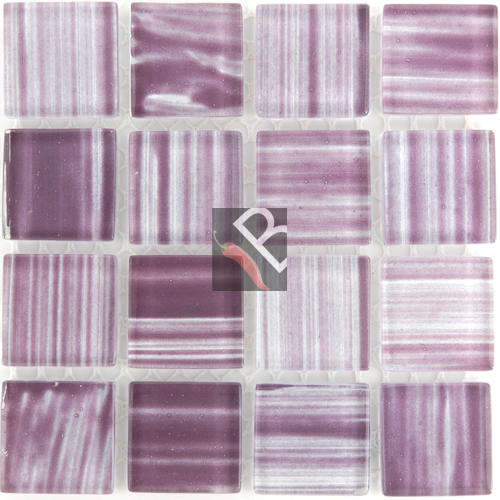 Zebra Mosaic Pruple23x23x4mm - 16 Tiles