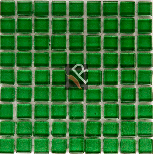 Crystal Glass Mosaic Grass Green - 81 tiles