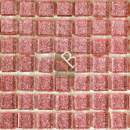 Crystal Glass Mosaic Glitter Pink - 49 tiles