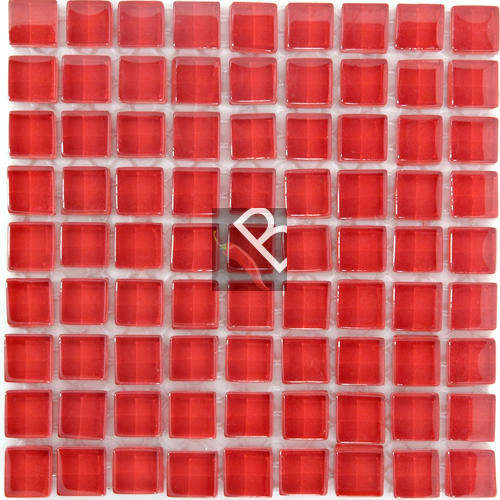 Crystal Glass Mosaic Red - 10mm - 81 tiles
