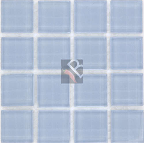 Crystal Glass Mosaic Ice Blue  23x23mm x 4mm