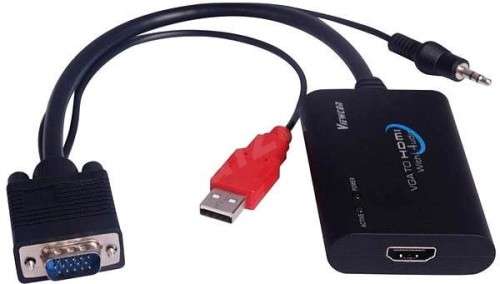 VGA+USB+AUDIO{R/L}TO HDMI CONVERTER