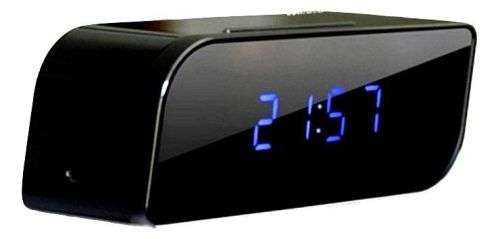 Wireless Mini Wifi Spy Clock with Motion Sensor Camera.