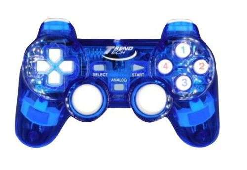 TrendTech PC Gamepad Controller - Blue with Light
